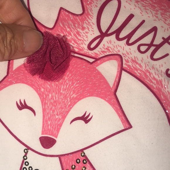 Girl’s Faded Glory Glittered Tee - Picture 4 of 8